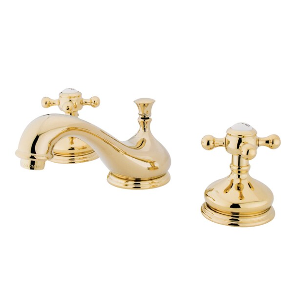 KS1162BX 8" Widespread Bathroom Faucet, Polished Brass